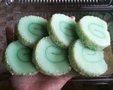 Foto langkah ke 6 dari resep 17. Mochi Pandan Gulung.