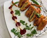 A picture of step 1 of Stuffed bread pakora.