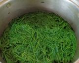 Foto langkah ke 2 dari resep Kuluban daun petai cina muda bumbu rujak.