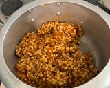 A picture of step 5 of Sukha dal.