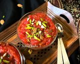 A picture of step 4 of Shahjahani Meetha (Tomato Halwa - Hyderabadi style).