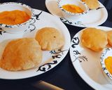 A picture of step 6 of Aamras Puri.