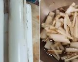 รูปขั้นตอนการทำที่ 1 ของ แกงกะทิไก่หยวกกล้วยเถี่อน