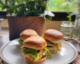 Gambar langkah 13 resipi Mini Burger Tofu Patty.