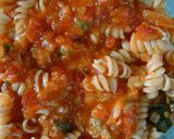 Foto del paso 2 de la receta: Guiso vegan rapidísimo de fideos y morrón 🐞🐝🐜