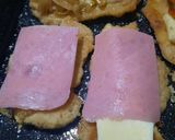 Foto del paso 5 de la receta: Milanesas con jamón y variedades