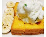 รูปขั้นตอนการทำที่ 7 ของ 🥞ฮันนี่โทสต์ไอศกรีมกะทิ - Honey Toast coconut milk ice cream🍯