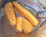 รูปขั้นตอนการทำที่ 2 ของ มันต้มน้ำขิงกับไข่หวาน
