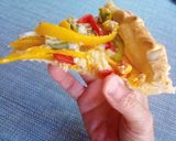 Foto del paso 5 de la receta: Tarta abierta de tres ajíes ♥️⭐💚