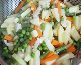 A picture of step 3 of Subzi Kolhapuri.