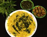 A picture of step 5 of Water Spinach Khichdi.