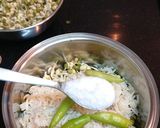 A picture of step 1 of Sprouted Moong Dal Idli.