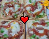 عکس مرحله 1 از دستور پیتزا با نان تست🥪 (پیتزا حاضری) 🍕