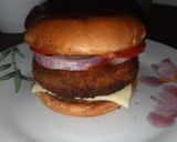 A picture of step 10 of Aloo tikki burger.