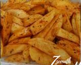 A picture of step 2 of Cheesy Potato Wedges.