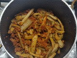 خورش کنگر با گوشت چرخ کرده😋