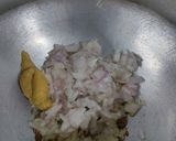 A picture of step 2 of Mung sprout and methi pulao.
