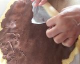 A picture of step 10 of Choco vanilla pinwheel.