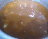 A picture of step 4 of Karachi famous Kathyawari cholay chaat.