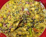 A picture of step 10 of Dhaba style spicy mixed dal (with and without egg).