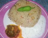 A picture of step 3 of ChanaPulao.
