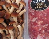 A picture of step 1 of Tagliatelle with mushroom and salame ragù.