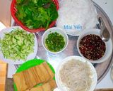 Hình bước làm 1 của món Bún nước tương