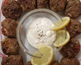 A picture of step 15 of My Sweet Chilli Peppered Meatballs & Lemon Garlic Dip.