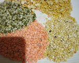 A picture of step 1 of Panchratan Khichdi.