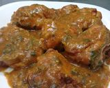 A picture of step 23 of Grilled mouth watering chicken in Coconut dhania sauce.