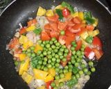 A picture of step 2 of Mexican Rice.