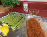 A picture of step 3 of Oven Baked Blackened Snapper w/ Asparagus.