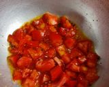 A picture of step 2 of Sev Tameta nu Shak - 10 minutes Gujarati dinner sabji (with roti).