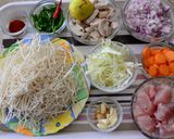 A picture of step 1 of Thukpa Recipe.