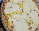 Foto del paso 6 de la receta: Tarta reciclada de fideos, pollo, jamón y queso 🥰