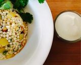 A picture of step 3 of Sabudana khichadi.