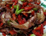 Foto langkah ke 4 dari resep Cumi Asin Pete.