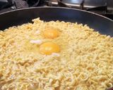 A picture of step 4 of Kujirai inspired Ramen.