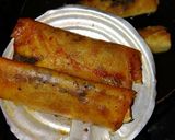 Foto langkah ke 3 dari resep Lumpia pisang coklat.