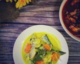 Gambar langkah 6 resipi Ikan Tenggiri Masak Lemak Daun Limau Purut.