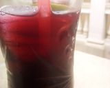 A picture of step 3 of Hibiscus drink (zobo).