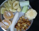 A picture of step 1 of Fruit chaat (navratri special).