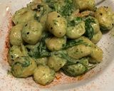 A picture of step 2 of Gnocchi with Salmon, Arugula, and Black Sesame Seeds.