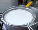 Hình bước làm 1 của món Tàu hũ lá dứa sầu riêng