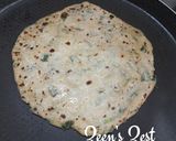 A picture of step 2 of Drumstick Leaves Parathas.