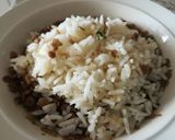 Foto del paso 2 de la receta: Tortitas de lentejas, arroz y queso