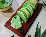 Foto langkah ke 10 dari resep Roti Kukus Sukun Sarikaya Pandan Suji.