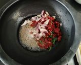 A picture of step 3 of Kollu parupu (Horse gram).