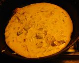 A picture of step 4 of Uthappam to kill for.