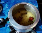 A picture of step 2 of Jeera Rice (in cooker).